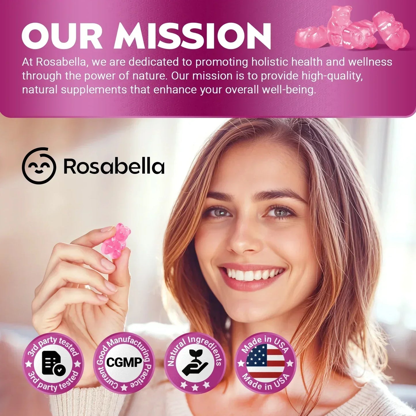 Rosabella™ Viral Hair Growth Gummies (Limited Time Offer)